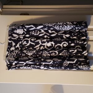 INC International Concepts Black and White Skirt